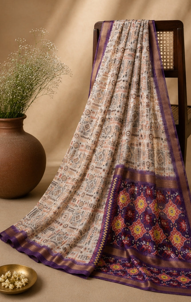 LINEN COTTON SAREE