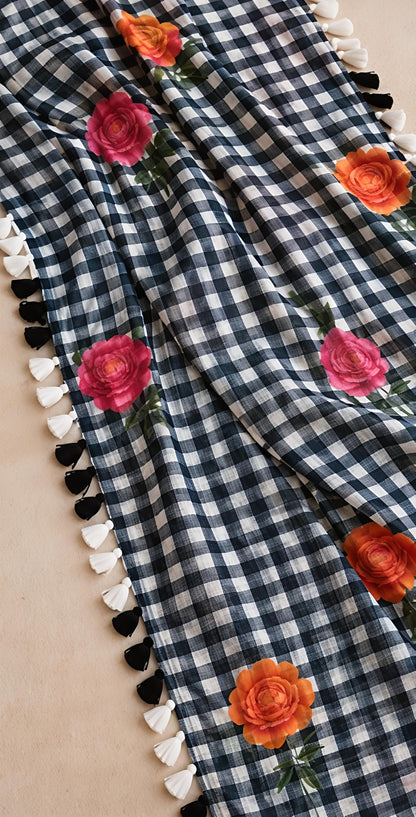 LINEN COTTON SAREE