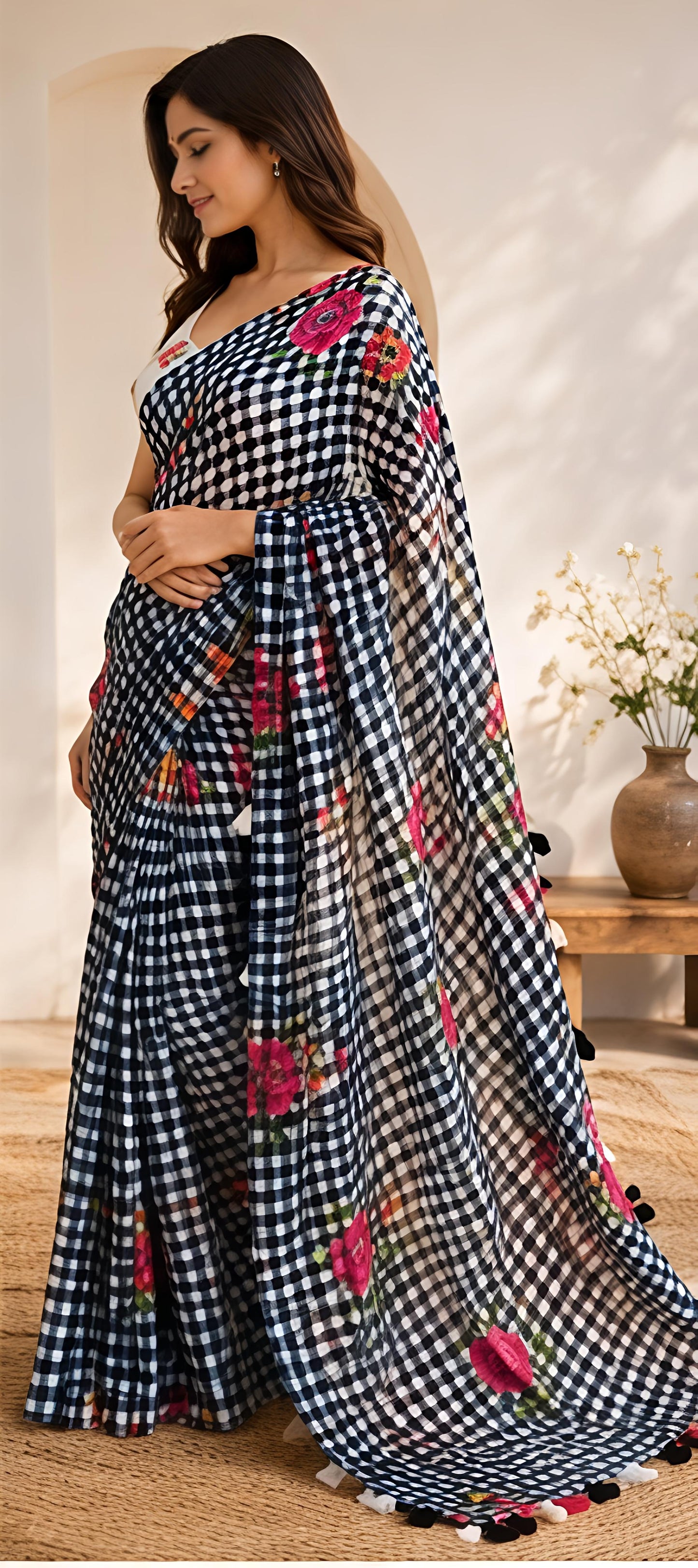 LINEN COTTON SAREE