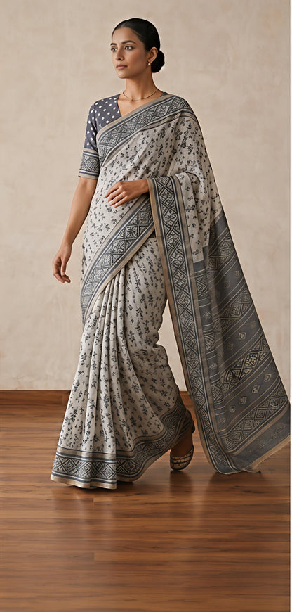 LINEN COTTON SAREE