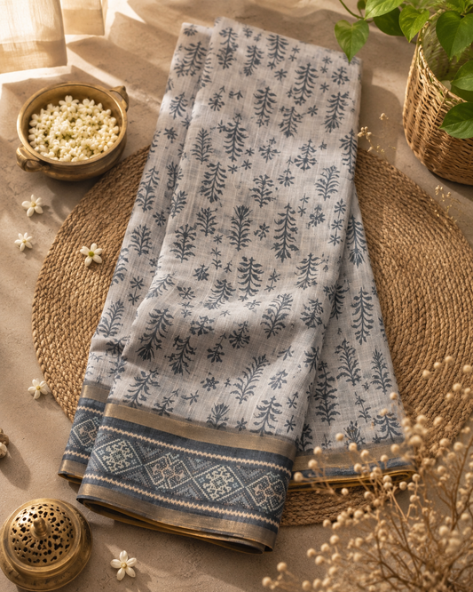 LINEN COTTON SAREE