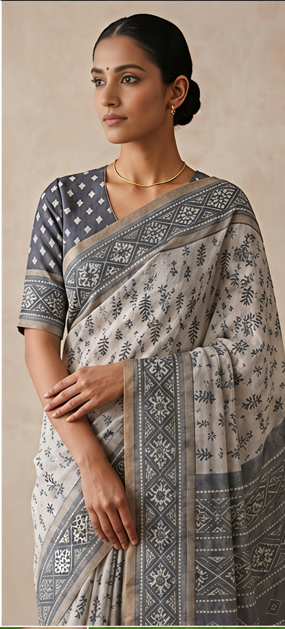 LINEN COTTON SAREE