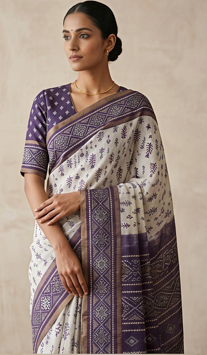 LINEN COTTON SAREE