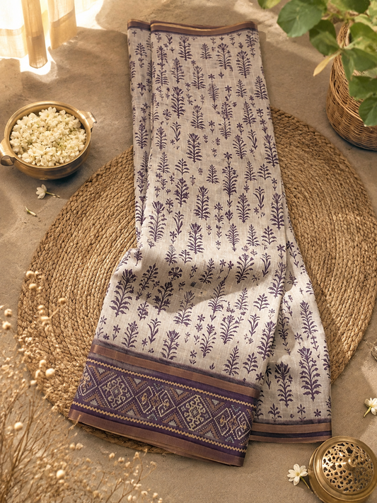 LINEN COTTON SAREE