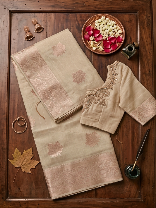 LINEN COTTON SAREE