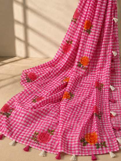 LINEN COTTON SAREE