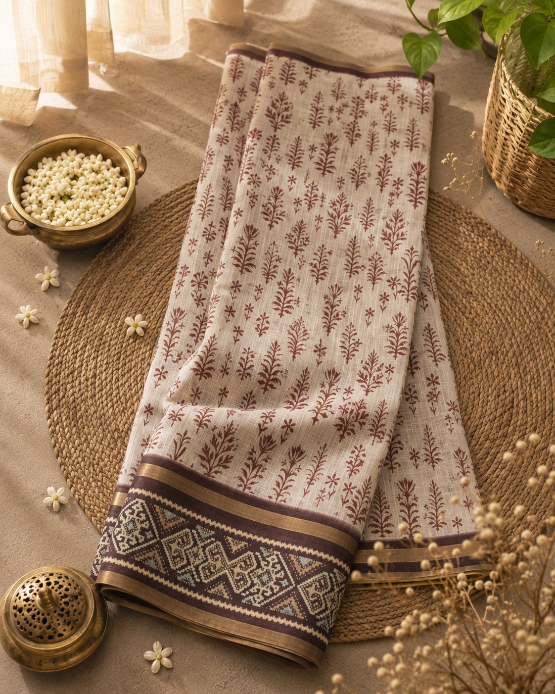 LINEN COTTON SAREE