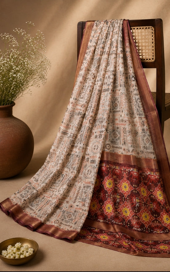 LINEN COTTON SAREE